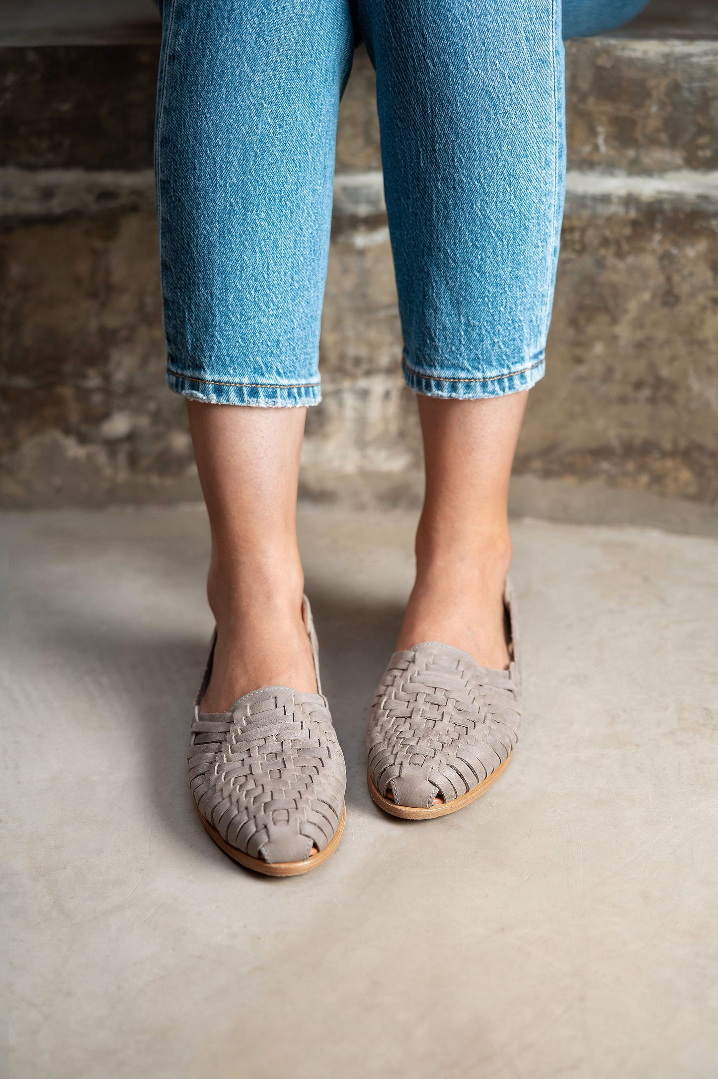 The Traditional - Stone Grey | Mexican Huarache Sandal